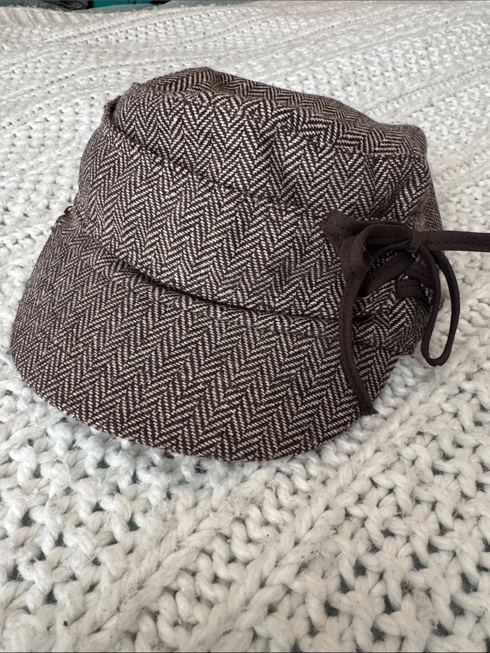 Target Brown and Cream Herringbone Cadet